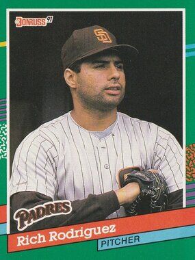 Rich Rodriguez - Donruss 91 Baseball Card